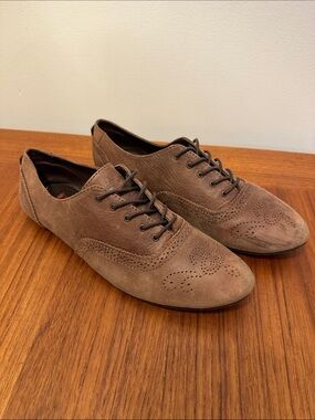 Rare Vans x Stussy Brown Leather Brogue Sophie Saddle Shoes size 8